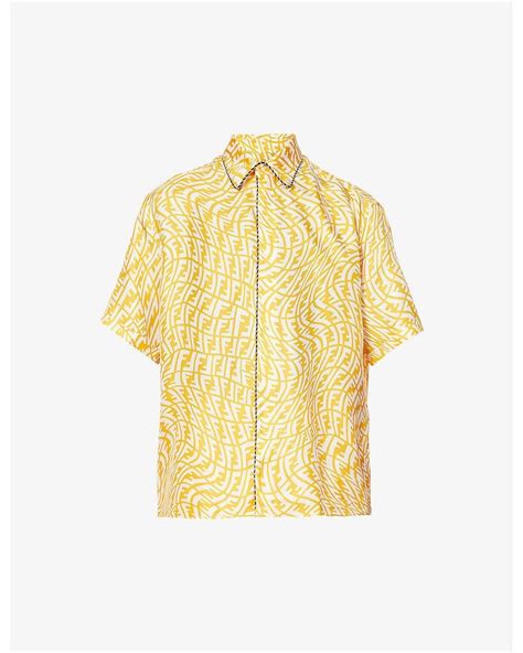 yelliw fendi shirtaliexpress|Shop Men's Designer Yellow Shirts .